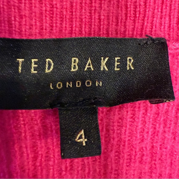 Ted Baker London Women’s Bell Sleeve Sweater Wool cashmere Blend Sz US 10 TB 4 - Picture 9 of 13